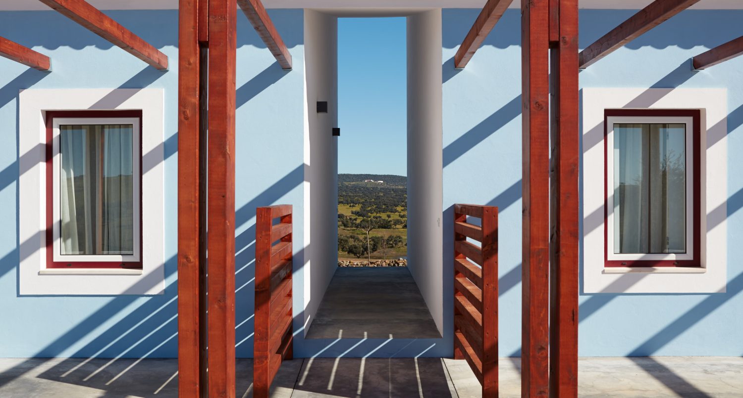 parte da frente das casas